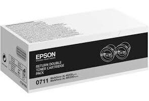 Epson M200/ MX200 C13S050711/C13S050710 2 kpl, musta hinta ja tiedot | Laserkasetit | hobbyhall.fi