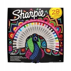 Pysyvien merkkien sarja Peacock Sharpie, 28 sp. hinta ja tiedot | Toimistotarvikkeet | hobbyhall.fi