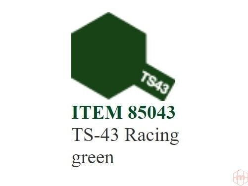 Spray maali Tamiya, TS-43 Racing green, 100ml. hinta ja tiedot | Taide- ja askartelutarvikkeet | hobbyhall.fi