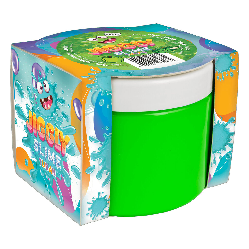 Jiggly Slime - Vihreä omena - 500 g, Tuban TU3584 hinta ja tiedot | Taide- ja askartelutarvikkeet | hobbyhall.fi