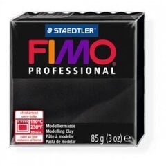 Muotoilu Fimo Professional 85g., musta hinta ja tiedot | Taide- ja askartelutarvikkeet | hobbyhall.fi