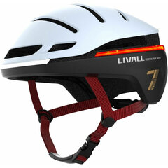 Älykäs pyöräilykypärä Livall EVO21 LED/SOS 54-58cm valkoinen hinta ja tiedot | Kypärät | hobbyhall.fi