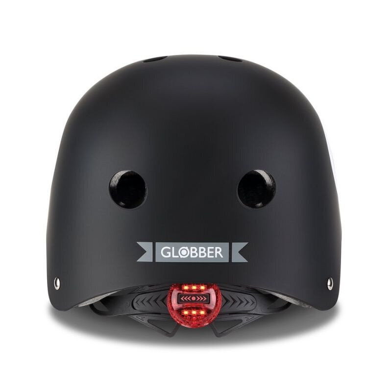 Pyöräilykypärä Globber Elite Lights 507-120, 48-53 cm, musta hinta ja tiedot | Kypärät | hobbyhall.fi