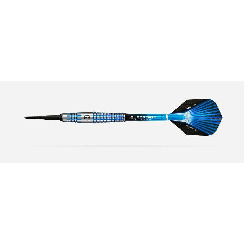 Darts Harrows The Tornado 90 softip, 19 g, 3 kpl, musta, sininen hinta ja tiedot | Darts | hobbyhall.fi