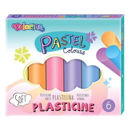 Muovailuvaha Colorino Pastelli, 6 pastelliväriä hinta ja tiedot | Taide- ja askartelutarvikkeet | hobbyhall.fi