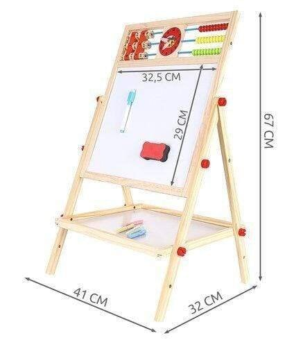 Koulutusnumerot ja kirjaimet kaksipuolinen puinen magneettitaulu, 6 IN 1 hinta ja tiedot | Taide- ja askartelutarvikkeet | hobbyhall.fi