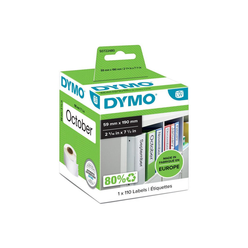 Etikettirulla Dymo 99019, 6 kpl hinta ja tiedot | Toimistotarvikkeet | hobbyhall.fi