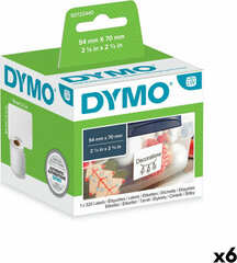 Tarrarulla Dymo S0722440, 54 x 70 mm, 6 kpl hinta ja tiedot | Toimistotarvikkeet | hobbyhall.fi