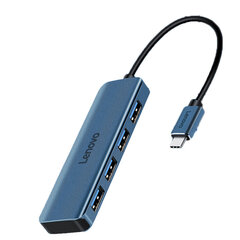 Sovitin Lenovo F1-C04 4in1 Type-C Sisään 4USB3.0 för HUAWEI Mate40/P50 Samsung S20 hinta ja tiedot | Lenovo Tietokoneiden lisävarusteet | hobbyhall.fi