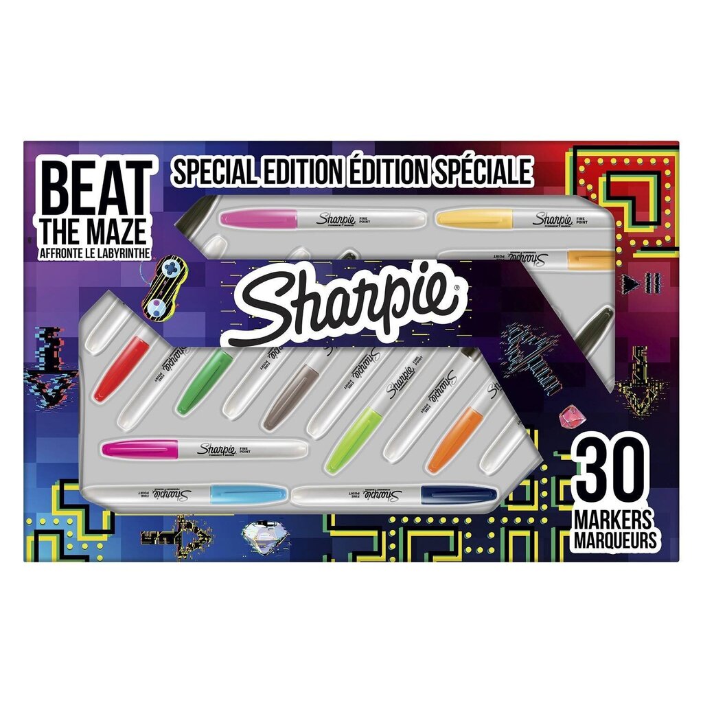 Markers Sharpie Fine 2180836, 30 kpl hinta ja tiedot | Taide- ja askartelutarvikkeet | hobbyhall.fi