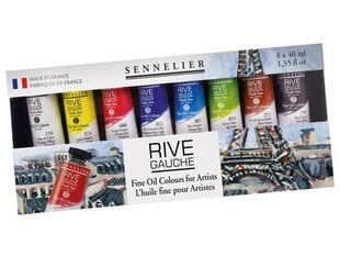 Öljyvärisarja Sennelier Rive Gauche 8x40ml hinta ja tiedot | Taide- ja askartelutarvikkeet | hobbyhall.fi