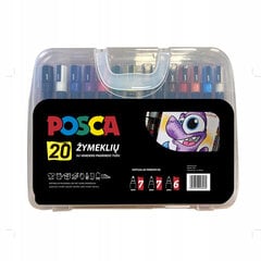 Tussisarja Uni-ball Posca, 20 väriä. hinta ja tiedot | Taide- ja askartelutarvikkeet | hobbyhall.fi