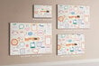 Pin board Värikäs visiotaulu, 100x70 cm hinta ja tiedot | Toimistotarvikkeet | hobbyhall.fi