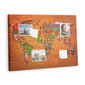 Pin board Maailman kartta lipuilla, 100x70 cm hinta ja tiedot | Toimistotarvikkeet | hobbyhall.fi