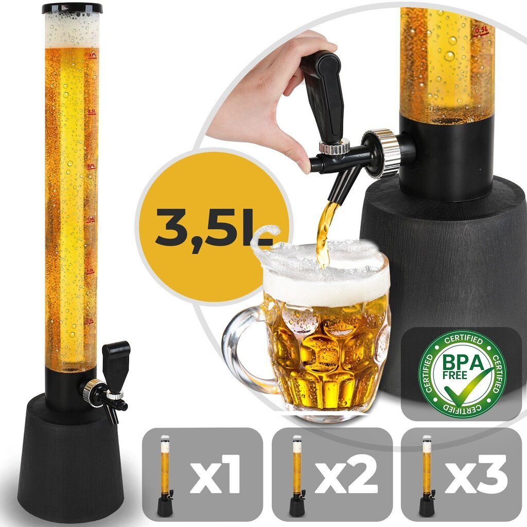 Oluttorni, 3,5L, 2 kpl hinta ja tiedot | Lasit, mukit ja kannut | hobbyhall.fi