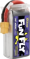 Akku Tattu Funfly 1550mAh 11.1V 100C 3S1P XT60 hinta ja tiedot | Älylaitteiden lisätarvikkeet | hobbyhall.fi