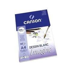 Piirustuslehtiö Canson A4, 200 g, 50 arkkia hinta ja tiedot | Vihkot, muistikirjat ja paperit | hobbyhall.fi