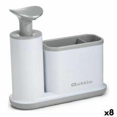 Tiskialtaan saippua-annostelija "2 in 1" Quttin White Grey 21,5 x 8 x 20 cm (8 kpl) hinta ja tiedot | Skeittilaudat | hobbyhall.fi