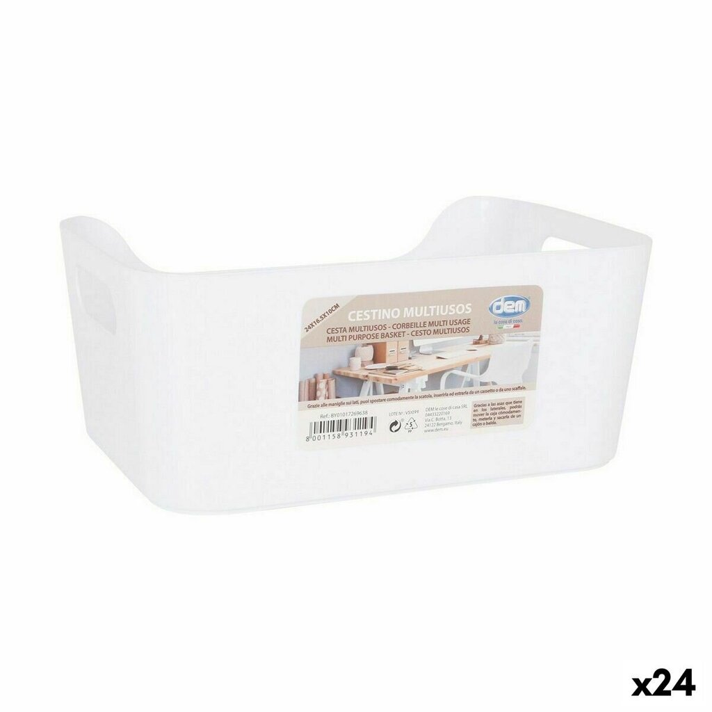 Universaali kudottu laukku Confortime White 24 x 16,5 x 10 cm (24 kpl) hinta ja tiedot | Skeittilaudat | hobbyhall.fi