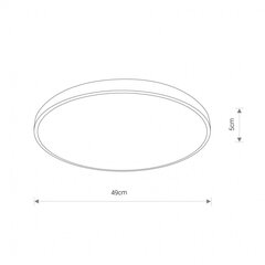 LED-kattovalaisin Nowodvorski Agnes Round 8208, valkoinen hinta ja tiedot | Kattovalaisimet | hobbyhall.fi