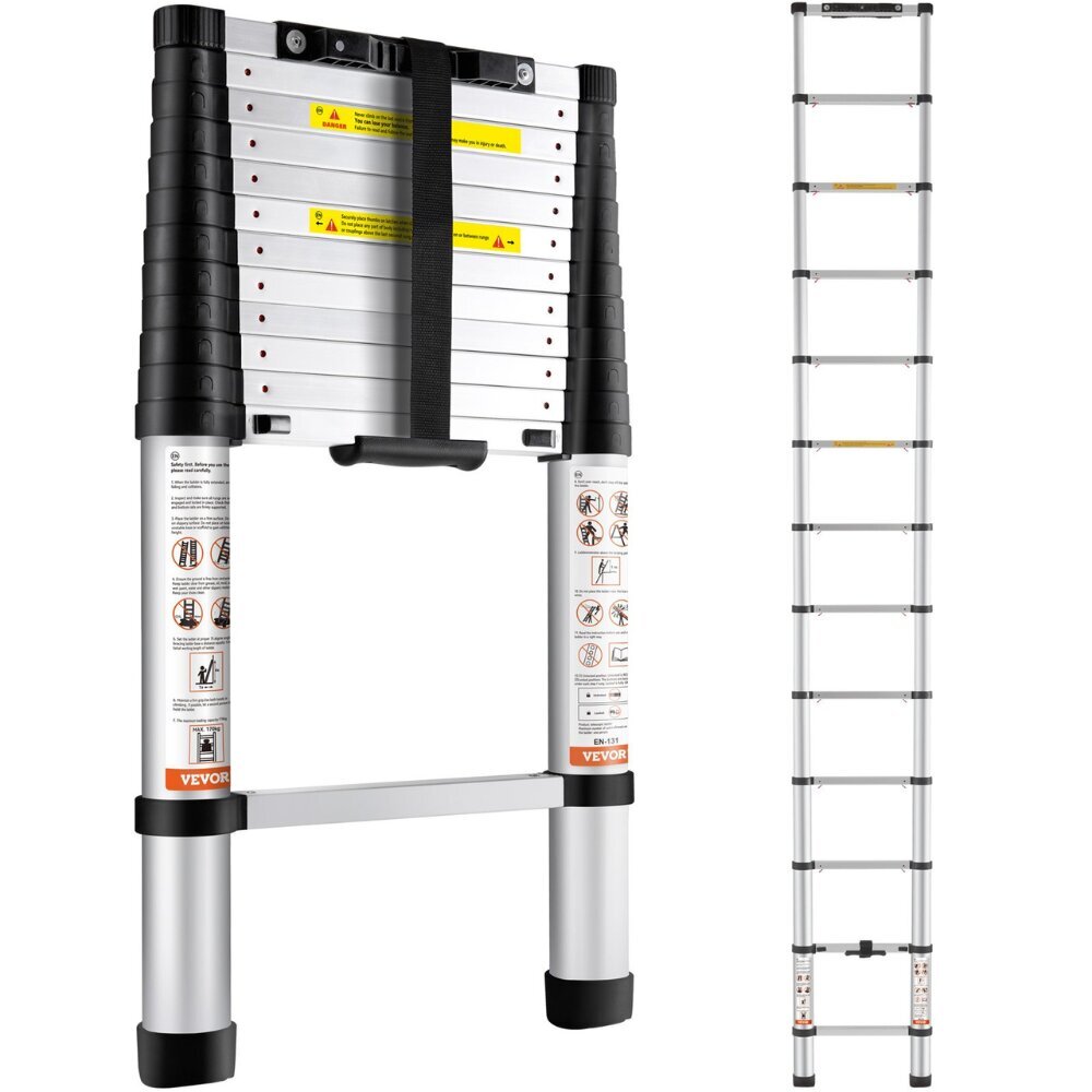 Teleskooppitikkaat Vevor, 380 cm, 170 kg hinta ja tiedot | Tikkaat | hobbyhall.fi