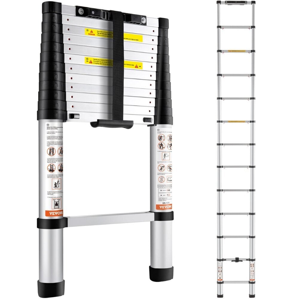 Teleskooppitikkaat Vevor, 3,2 m, 170 kg hinta ja tiedot | Tikkaat | hobbyhall.fi