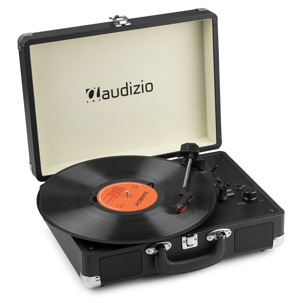 Audizio RP116BK levysoitin-salkku, jossa BT In/Out hinta ja tiedot | Vinyylilevysoittimet ja gramofonit | hobbyhall.fi