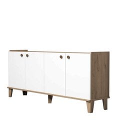 Kalune Design Sumer H3020 -konsolipöytä, ruskea/valkoinen hinta ja tiedot | Sivupöydät | hobbyhall.fi