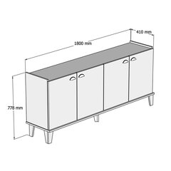 Kalune Design Sumer H3020 -konsolipöytä, ruskea/valkoinen hinta ja tiedot | Sivupöydät | hobbyhall.fi