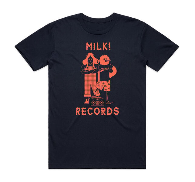 Courtney Barnett Milk Recordsin laivasto T-paita