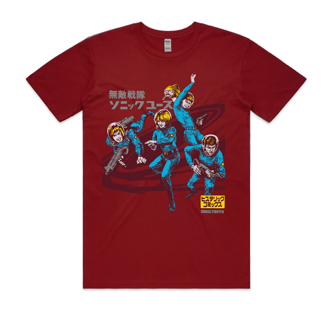 Sonic Youth Hysteric Astronaut - Cardinal Red T-paita hinta ja tiedot | Miesten T-paidat | hobbyhall.fi