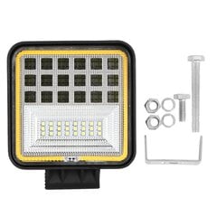 Neliönmuotoinen Work Yellow Light 126W 42LED yleisauton venelamppu käytännöllinen vaihtotarvike hinta ja tiedot | Ajovalot | hobbyhall.fi