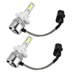 1 pari auton LED-ajovaloa 36W 6000LM ajovalojen polttimoille, valkoinen 6000K, H13 9008 hinta ja tiedot | Ajovalot | hobbyhall.fi