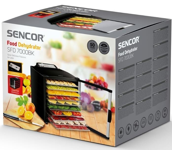 Sencor SFD 7000BK hinta ja tiedot | Kuivurit | hobbyhall.fi