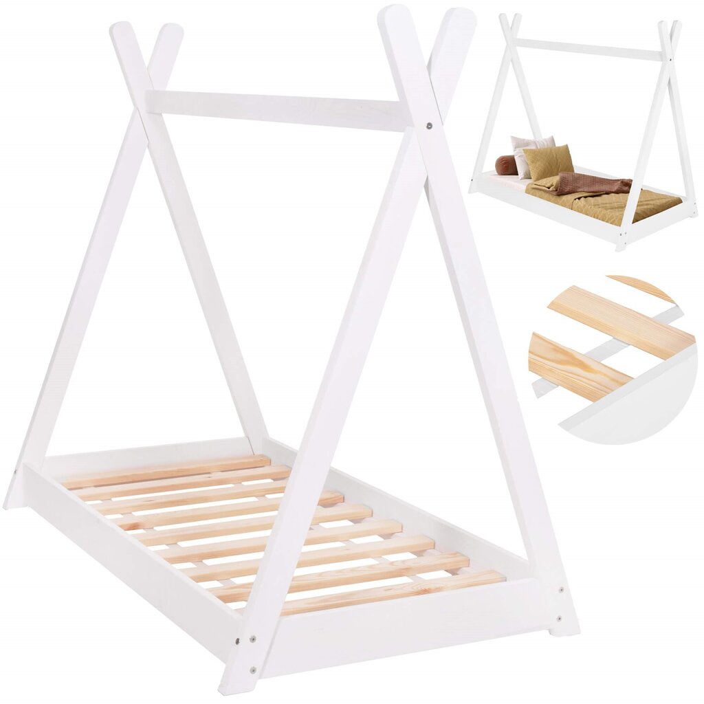 Lasten sänky Springos BD005 145x75cm hinta ja tiedot | Sängyt | hobbyhall.fi