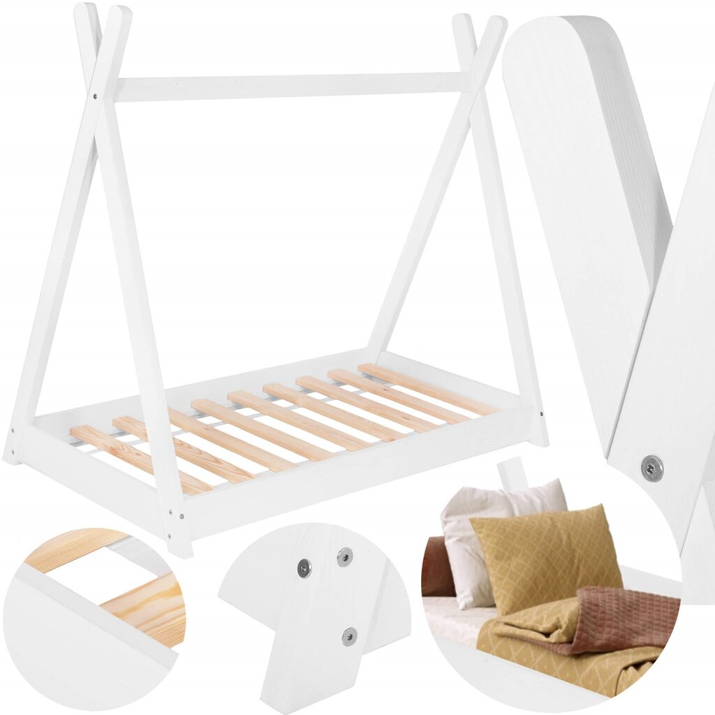 Lasten sänky Springos BD005 145x75cm hinta ja tiedot | Sängyt | hobbyhall.fi