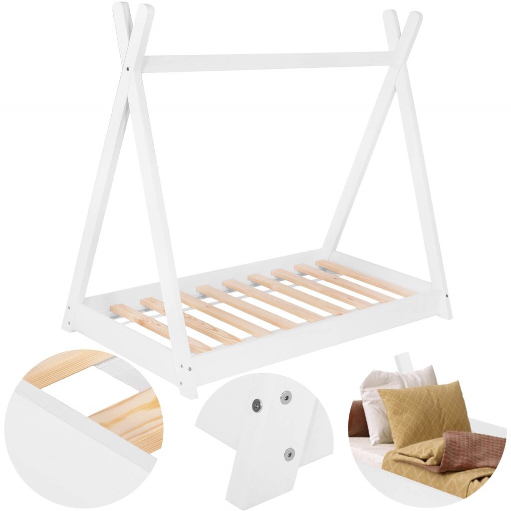 Lasten sänky Springos BD005 145x75cm hinta ja tiedot | Sängyt | hobbyhall.fi