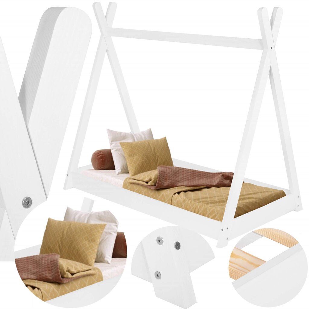 Lasten sänky Springos BD005 145x75cm hinta ja tiedot | Sängyt | hobbyhall.fi