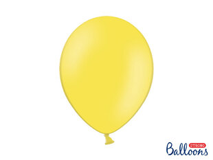 Vahvat ilmapallot 30 cm Pastelli Sitruuna, keltainen, 10 kpl. hinta ja tiedot | Ilmapallot | hobbyhall.fi