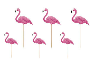 Juhlakoriste Aloha Flamingai, 15-23,5 cm (1 pakkaus / 6 kpl) hinta ja tiedot | Tarjoiluastiat ja aterimet juhliin | hobbyhall.fi
