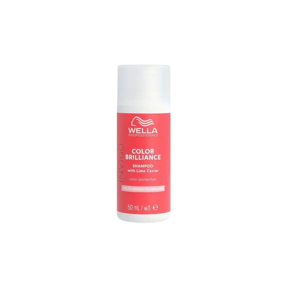 Shampoo värjätyille ohuille hiuksille Wella Invigo Color Brilliance Fine-Medium Colored Hair Shampoo 50ml hinta ja tiedot | Shampoot | hobbyhall.fi