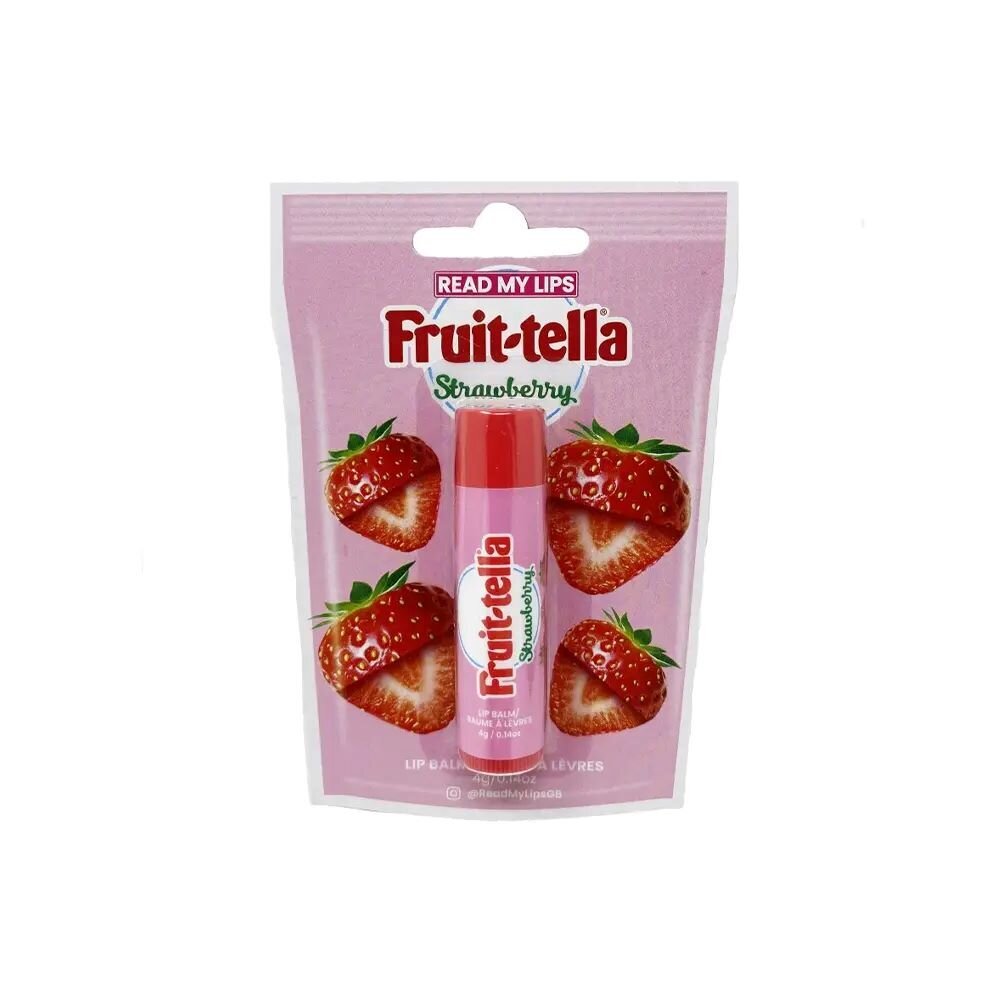 Huulivoide Read My Lips Fruit-tella Strawberry Lip Balm, 4g hinta ja tiedot | Huulipunat, huulikiillot ja huulirasvat | hobbyhall.fi