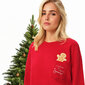 Naisten joulusetti HENDERSON 41900 Crewneck, Shortsit, punainen, Pyjama hinta ja tiedot | Yöasut ja pyjamat | hobbyhall.fi