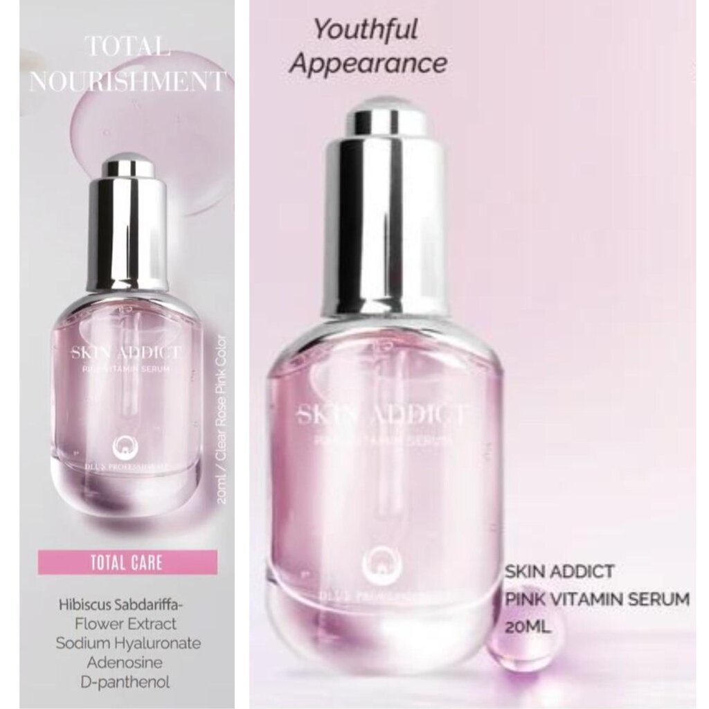 Kosteuttava seerumi DLUX Skin Addict Pink Vitamin 20ml hinta ja tiedot | Kasvoöljyt ja seerumit | hobbyhall.fi