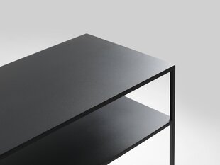 Konsolipöytä TENSIO 2 FLOOR METAL 100x35 cm, musta hinta ja tiedot | Sivupöydät | hobbyhall.fi