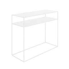 Konsolipöytä TENSIO 2 FLOOR METAL 100x35 cm, valkoinen hinta ja tiedot | Sivupöydät | hobbyhall.fi