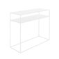 Konsolipöytä TENSIO 2 FLOOR METAL 100x35 cm, valkoinen hinta ja tiedot | Sivupöydät | hobbyhall.fi