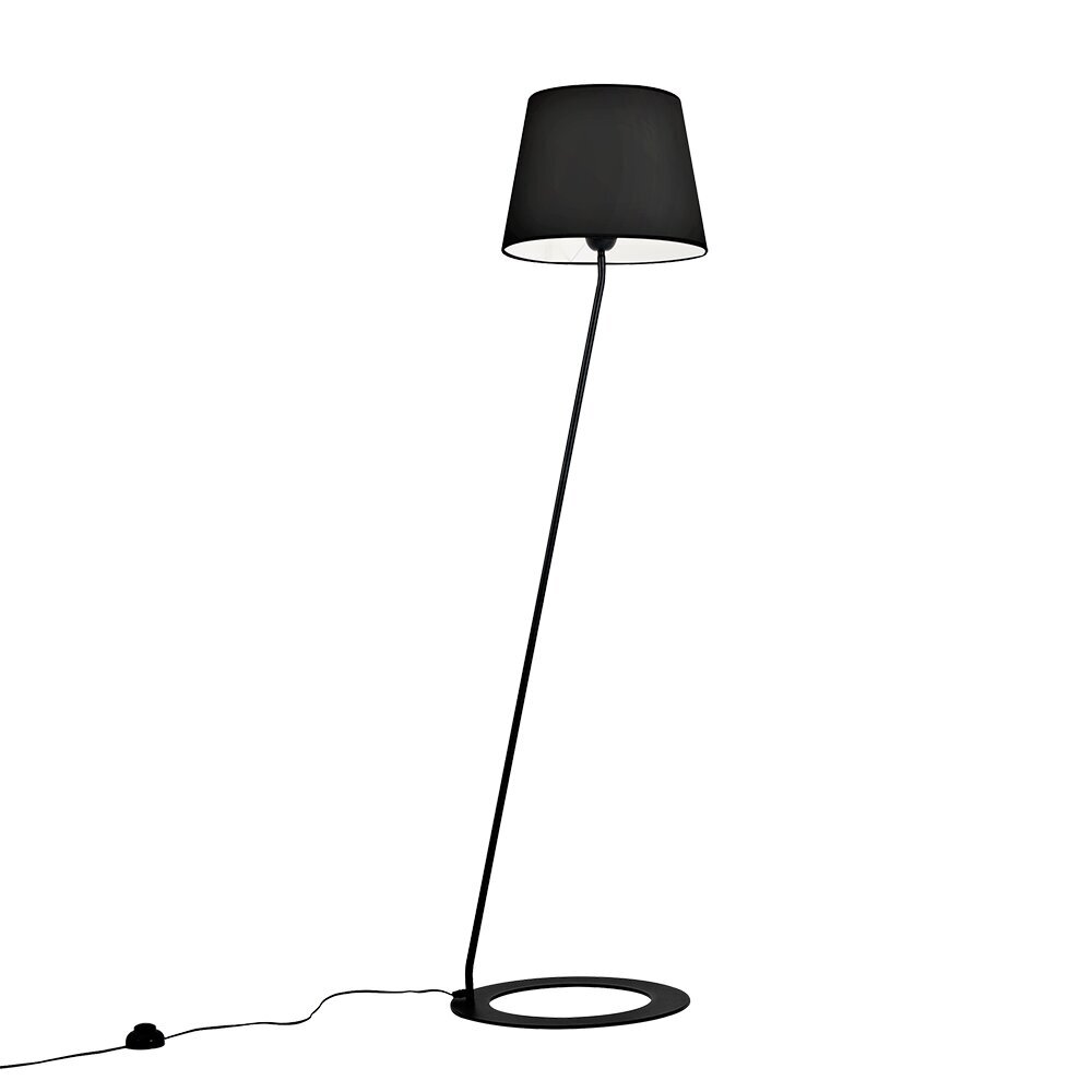 Lattiavalaisin SHADE LAMP- musta varjostin, musta jalka hinta ja tiedot | Lattiavalaisimet | hobbyhall.fi