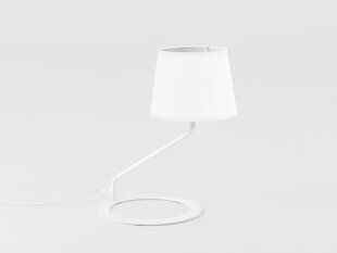 Pöytävalaisin SHADE LAMP- valkoinen varjostin valkoinen jalka valkoinen jalka hinta ja tiedot | Pöytävalaisimet | hobbyhall.fi