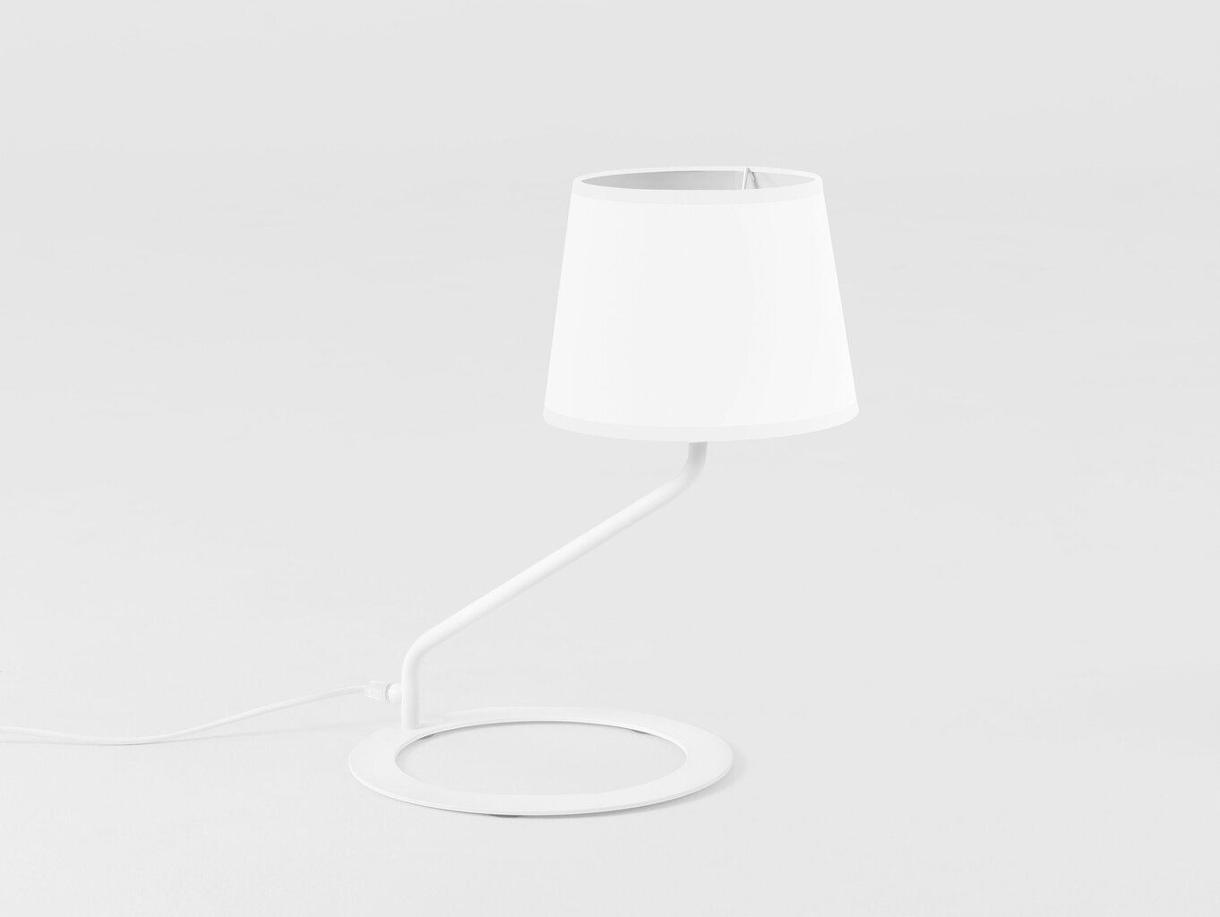 Pöytävalaisin SHADE LAMP- valkoinen varjostin valkoinen jalka valkoinen jalka hinta ja tiedot | Pöytävalaisimet | hobbyhall.fi